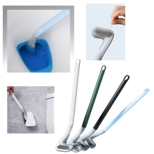Carica l&#39;immagine nel visualizzatore di Gallery, Scopino da toilette con manico lungo e base a muro - Ozerty
