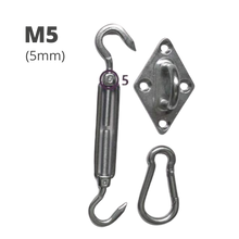 Carica l&#39;immagine nel visualizzatore di Gallery, Kit di ferramenta per vele da paralume M5 - Ozerty
