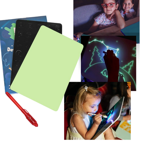 Set da disegno con luce magica - Ozerty