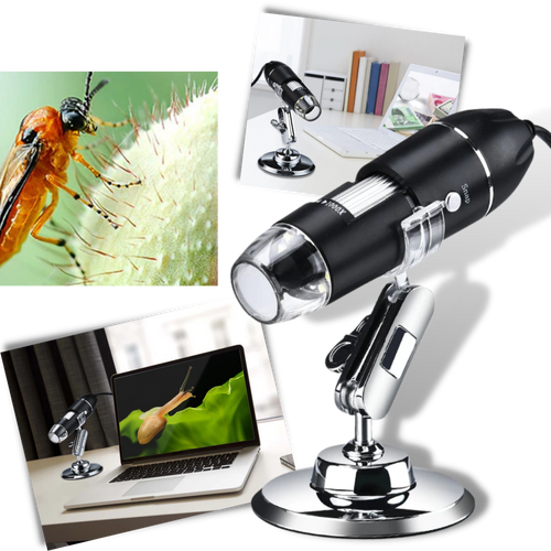 Microscopio digitale USB con LED  - Ozerty
