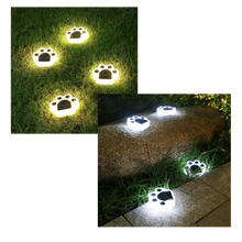 Carica l&#39;immagine nel visualizzatore di Gallery, Luce del sentiero a energia solare con stampa di zampa - Ozerty

