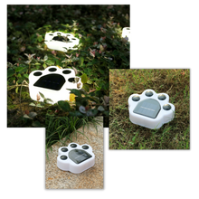 Carica l&#39;immagine nel visualizzatore di Gallery, Luce del sentiero a energia solare con stampa di zampa - Ozerty
