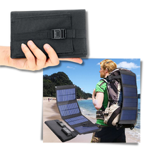 Carica l&#39;immagine nel visualizzatore di Gallery, Pannello solare portatile con 2 porte usb - Ozerty
