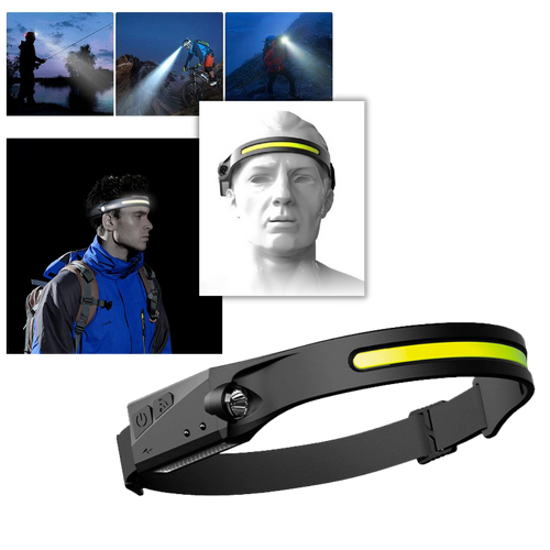 Lampada frontale a led ricaricabile - Ozerty