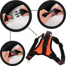 Carica l&#39;immagine nel visualizzatore di Gallery, Imbracatura per cani a sella regolabile riflettente
