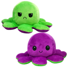 Carica l&#39;immagine nel visualizzatore di Gallery, Mini polpo di peluche reversibile
