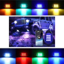 Carica l&#39;immagine nel visualizzatore di Gallery, Confezione da 8 luci RGB per veicoli - Ozerty
