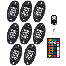 Carica l&#39;immagine nel visualizzatore di Gallery, Confezione da 8 luci RGB per veicoli - Ozerty
