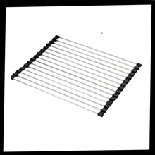 Carica l&#39;immagine nel visualizzatore di Gallery, Scolapiatti in acciaio inossidabile arrotolabile per piatti e alimenti - Ozerty
