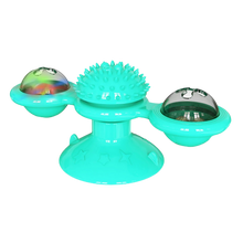 Carica l&#39;immagine nel visualizzatore di Gallery, Giocattolo per gatti con mulino a vento rotante e spazzola - Ozerty
