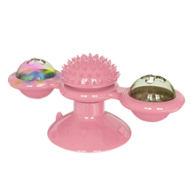 Carica l&#39;immagine nel visualizzatore di Gallery, Giocattolo per gatti con mulino a vento rotante e spazzola
