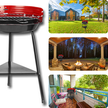 Carica l&#39;immagine nel visualizzatore di Gallery, GRIGLIA A CARBONE BBQ ROTONDA PORTATILE - Ozerty
