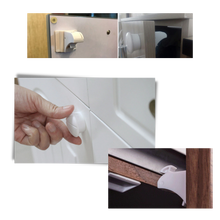 Carica l&#39;immagine nel visualizzatore di Gallery, Confezione da 4 serrature magnetiche per armadietti di sicurezza per bambini
