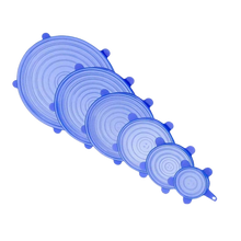 Carica l&#39;immagine nel visualizzatore di Gallery, 6 Pezzi Coperchi elasticizzati in silicone  - Ozerty
