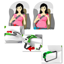 Carica l&#39;immagine nel visualizzatore di Gallery, Regolatore della cintura di sicurezza per la protezione delle donne incinte

