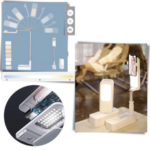 Load image into Gallery viewer, Supporto per smartphone integrato nel kit di luci Bluetooth - Ozerty
