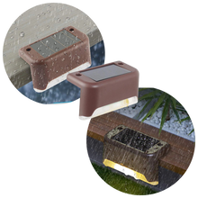 Carica l&#39;immagine nel visualizzatore di Gallery, Luci LED solari per gradini (4 pezzi) - Ozerty
