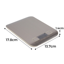 Carica l&#39;immagine nel visualizzatore di Gallery, Bilancia da cucina digitale LCD in acciaio inox - Ozerty
