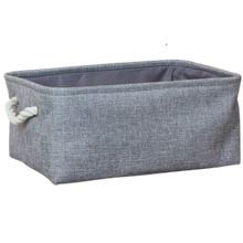 Carica l&#39;immagine nel visualizzatore di Gallery, Elegante cestino di lino con manici in corda - Ozerty
