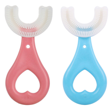 Carica l'immagine nel visualizzatore di Gallery, Spazzolino da denti a forma di U per bambini (confezione da 2) - Ozerty
