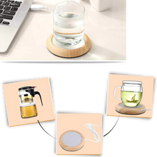 Carica l&#39;immagine nel visualizzatore di Gallery, Scaldabicchieri elettrico USB in legno - Ozerty
