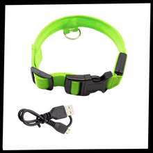 Carica l&#39;immagine nel visualizzatore di Gallery, Collare per animali con luce LED ricaricabile USB - Ozerty
