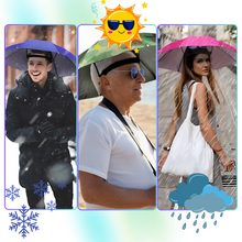 Carica l&#39;immagine nel visualizzatore di Gallery, Cappello regolabile con ombrello senza mani - Ozerty
