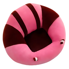 Carica l&#39;immagine nel visualizzatore di Gallery, Cuscino igienico regolabile per seggiolino per bambini -Strisce marrone zucchero filato - Ozerty
