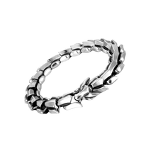 Carica l&#39;immagine nel visualizzatore di Gallery, Bracciale regolabile Drago di Midgard -Argento - Ozerty
