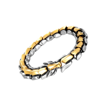 Carica l&#39;immagine nel visualizzatore di Gallery, Bracciale regolabile Drago di Midgard -Oro Argento - Ozerty
