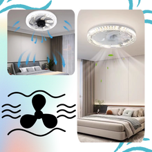 Carica l'immagine nel visualizzatore di Gallery, Ventilatore da soffitto estetico con luce e telecomando - Ozerty
