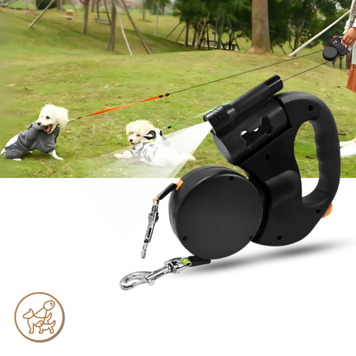 Guinzaglio Retrattile Anti-Groviglio per Cani - Ozerty