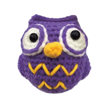 Carica l&#39;immagine nel visualizzatore di Gallery, Kit di Animali all&#39;Uncinetto per Principianti -Gufo viola - Ozerty
