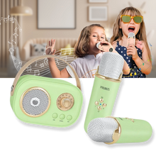 Carica l&#39;immagine nel visualizzatore di Gallery, Mini Karaoke Bluetooth a Doppio Microfono per Bambini - Ozerty
