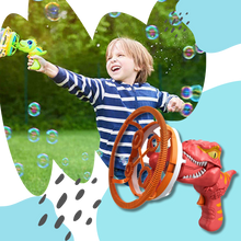 Carica l&#39;immagine nel visualizzatore di Gallery, Macchina per bolle di sapone colorate a forma di dinosauro - Ozerty
