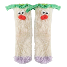 Carica l&#39;immagine nel visualizzatore di Gallery, Calzini divertenti in velluto corallo -Bianco - Ozerty
