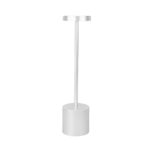 Carica l&#39;immagine nel visualizzatore di Gallery, Lampada da tavolo ricaricabile senza fili -Argento - Ozerty
