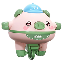 Carica l&#39;immagine nel visualizzatore di Gallery, Maialino in monociclo giocattolo -Verde - Ozerty
