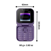Carica l'immagine nel visualizzatore di Gallery, Telefono cellulare pieghevole Dual Sim piccolo  - Ozerty
