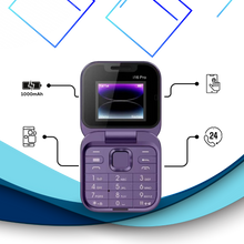 Carica l'immagine nel visualizzatore di Gallery, Telefono cellulare pieghevole Dual Sim piccolo  - Ozerty
