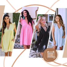 Carica l&#39;immagine nel visualizzatore di Gallery, Abito elegante in broderie anglaise - Ozerty
