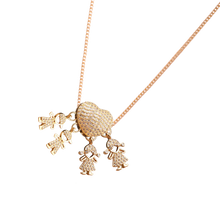 Carica l&#39;immagine nel visualizzatore di Gallery, Elegante collana con charm per la mamma -2 Ragazzi 2 Ragazze - Ozerty
