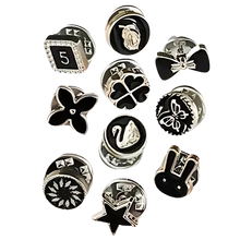 Carica l&#39;immagine nel visualizzatore di Gallery, Eleganti spille a bottone senza cuciture -Miscela nera - Ozerty
