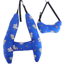 Carica l&#39;immagine nel visualizzatore di Gallery, Cuscino da Viaggio per Collo con Supporto Ergonomico -Astronauta blu - Ozerty
