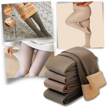 Carica l&#39;immagine nel visualizzatore di Gallery, Collant foderati in pile finto traslucido - Ozerty
