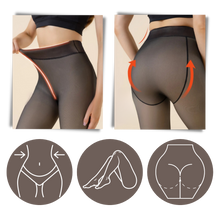 Carica l&#39;immagine nel visualizzatore di Gallery, Collant foderati in pile finto traslucido - Ozerty
