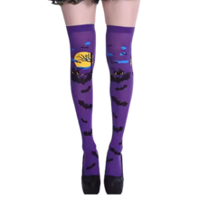 Carica l&#39;immagine nel visualizzatore di Gallery, Calze Compressori con Design Festivi per Halloween -Pipistrello crepuscolare - Ozerty

