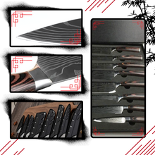 Carica l&#39;immagine nel visualizzatore di Gallery, Coltello giapponese in legno Forest Pakkawood - Ozerty
