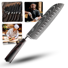 Carica l&#39;immagine nel visualizzatore di Gallery, Coltello giapponese in legno Forest Pakkawood - Ozerty
