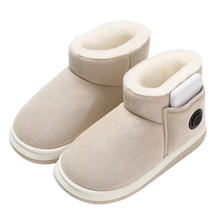 Carica l&#39;immagine nel visualizzatore di Gallery, Scarpe Termiche in Cotone Riscaldate con Grafene -Beige  - Ozerty
